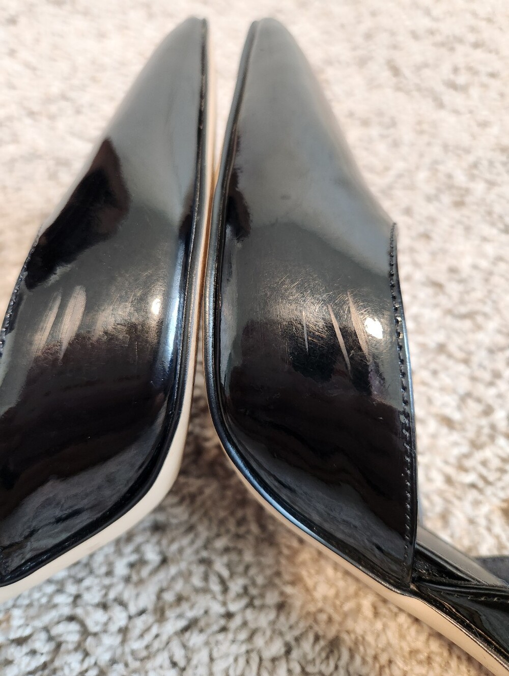 Marc Fisher Women's Christa Pump Black Patent Size 6 - Picture 5 of 10